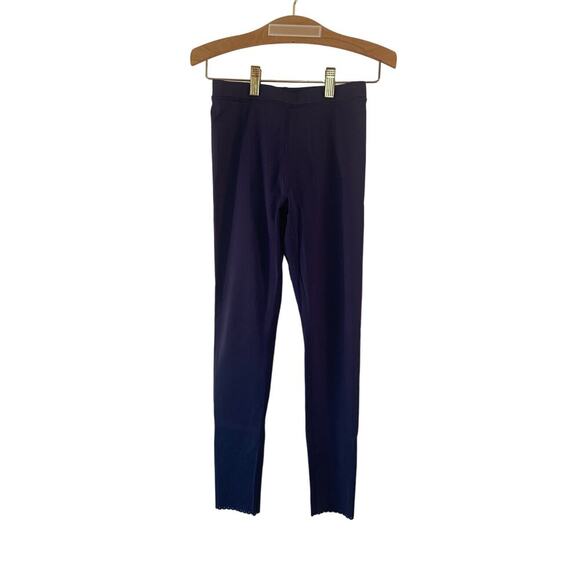 ZYIA Girl's Active Navy Leggings with Scalloped  Hem / Size: L 12-14 - Picture 1 of 12